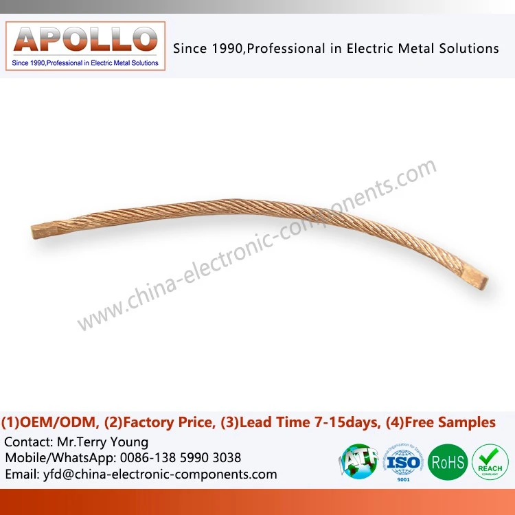 flat copper braided wire