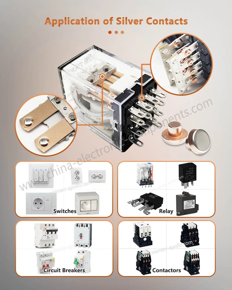 Application of Electrical Silver Contacts Application of Electrical Silver Contacts