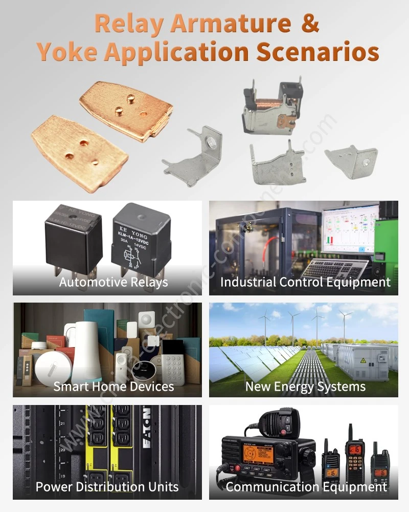 Stamped Armature Plate for High-Voltage EV Relay and Yoke Application Scenarios Stamped Armature Plate for High-Voltage EV Relay and Yoke Application Scenarios