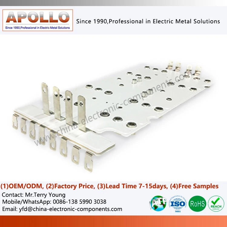 Laminated bus bar with flexible terminals