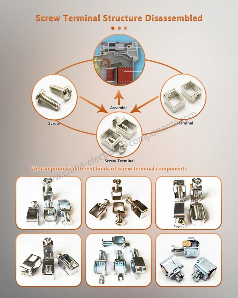 Electrical Screw Terminal Structure Disassembled Electrical Screw Terminal Structure Disassembled
