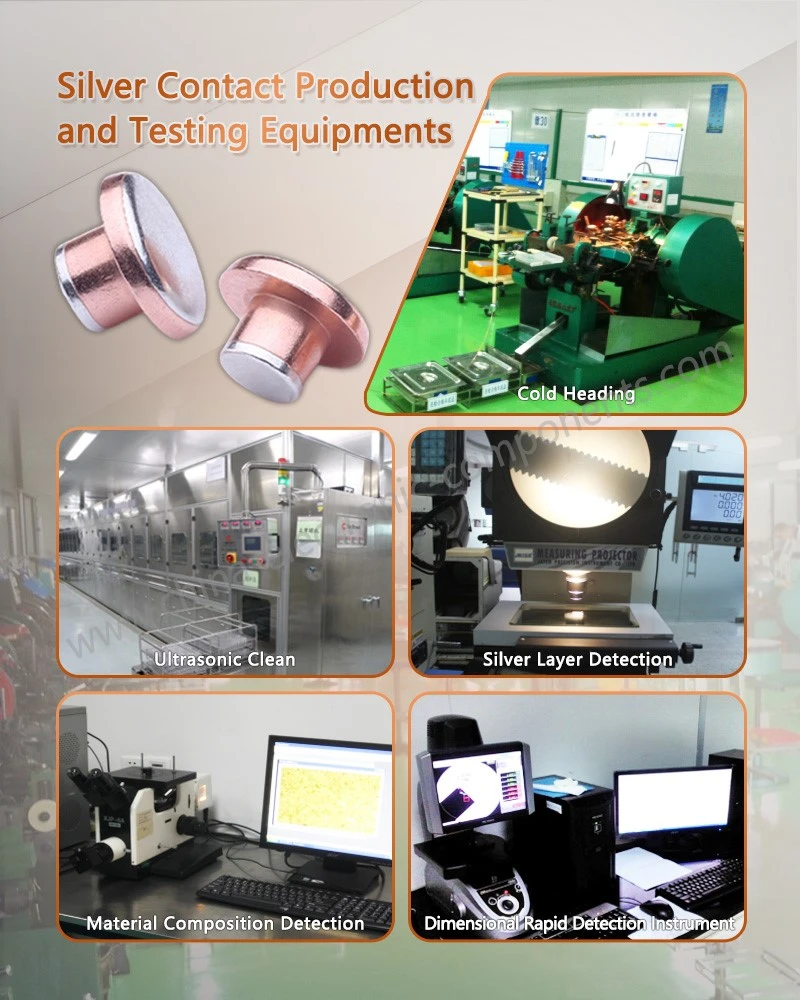 Silver electric contacts Production and Testing Equipments Silver electric contacts Production and Testing Equipments