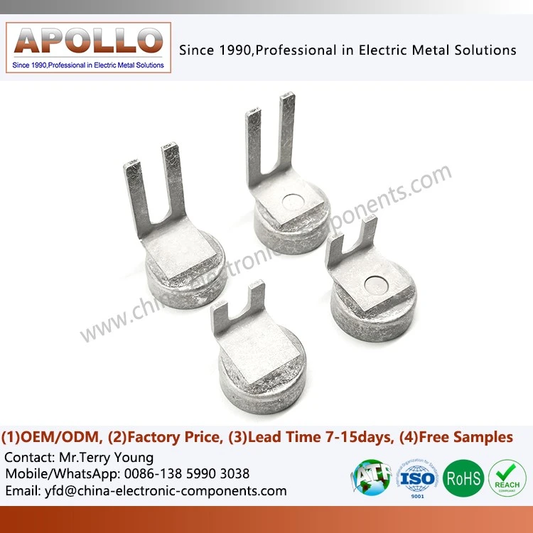 Copper End Cap and Fuse Terminal Contact Copper End Cap and Fuse Terminal Contact