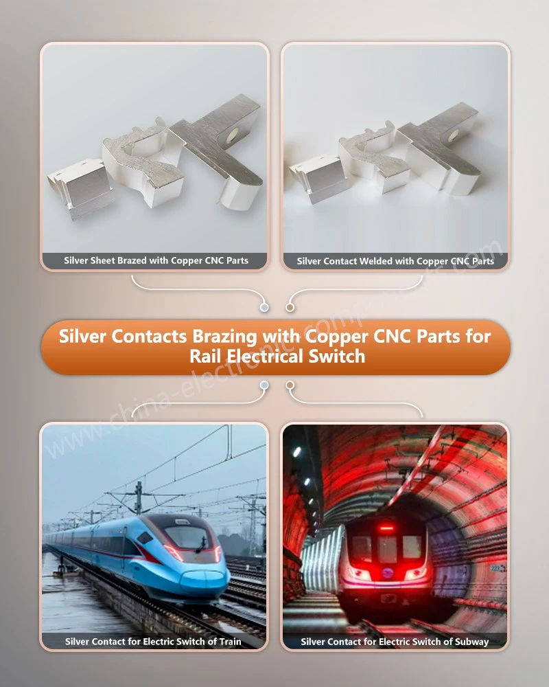 Welding Electrical Silver Contact Tip Assembly for Rail Electrical Switch Welding Electrical Silver Contact Tip Assembly for Rail Electrical Switch
