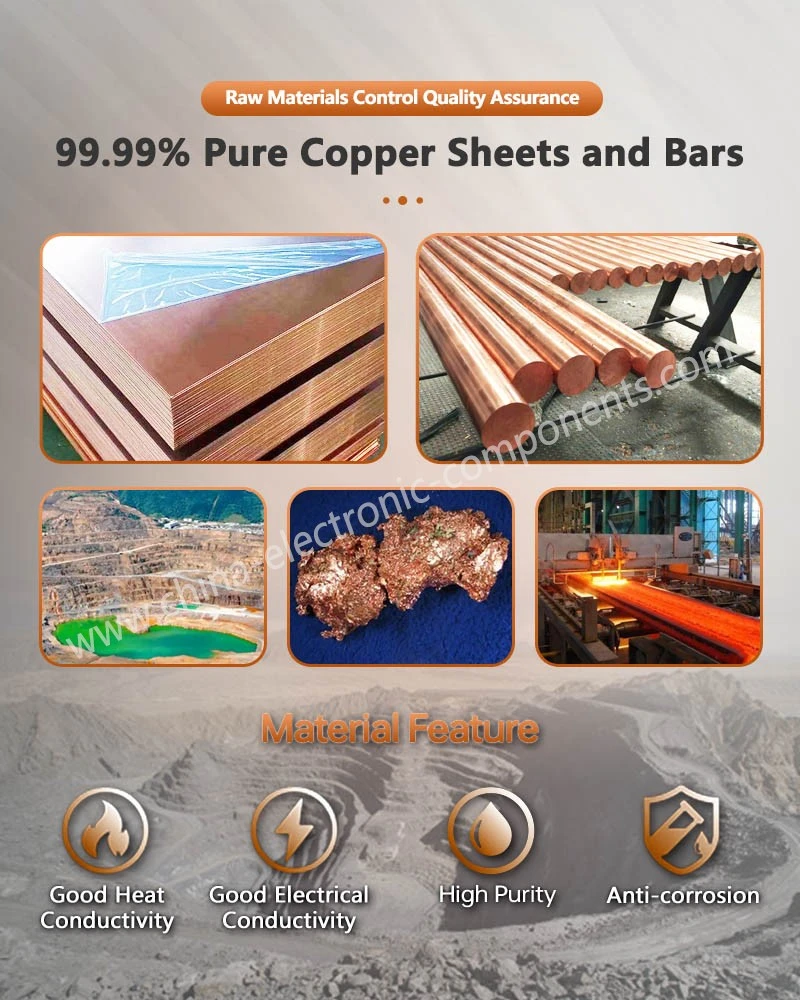 9999 Pure Copper Sheets and Bars for Cu Insulated Tube PVC Dipping Bus Bar for Power supply system 9999 Pure Copper Sheets and Bars for Cu Insulated Tube PVC Dipping Bus Bar for Power supply system