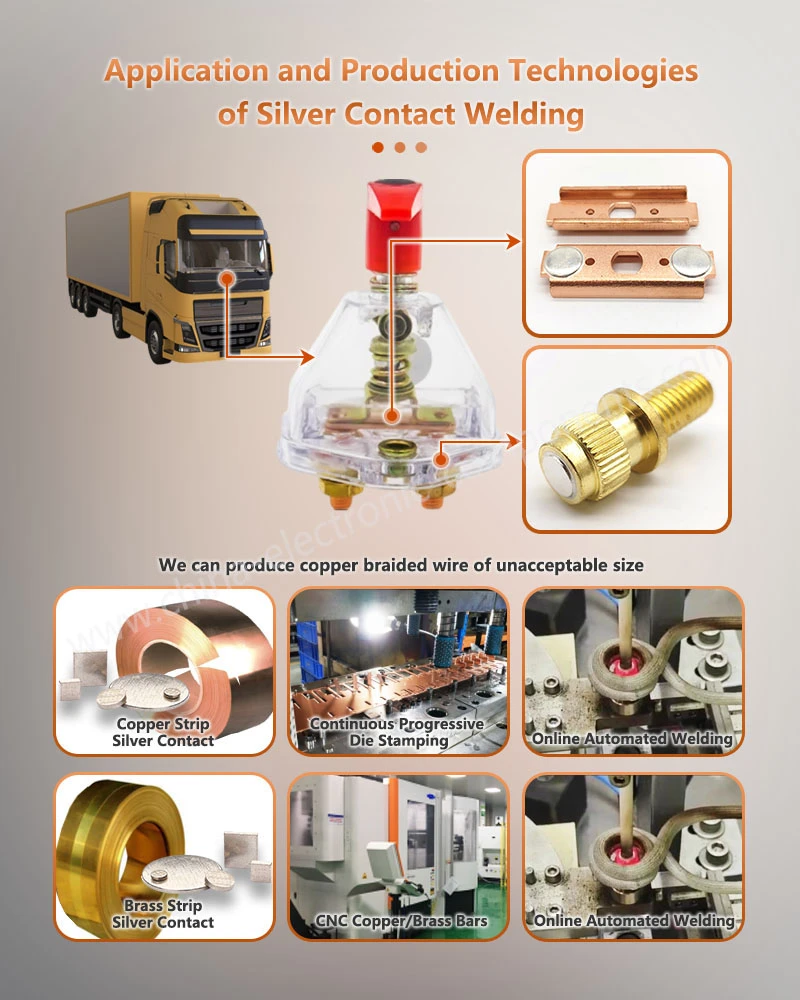 Application and Production Technologies of Silver tipped Electrical Contacts Application and Production Technologies of Silver tipped Electrical Contacts