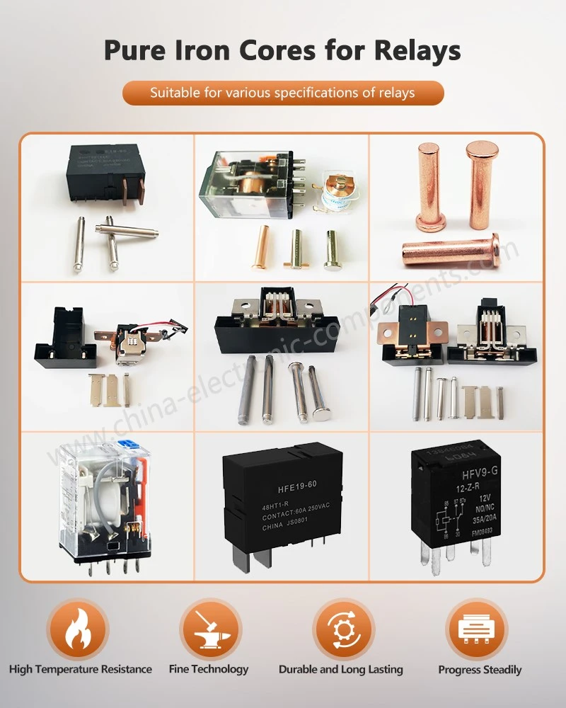 Pure Iron Core for AC Relay Suitable for various specifications of relays Pure Iron Core for AC Relay Suitable for various specifications of relays