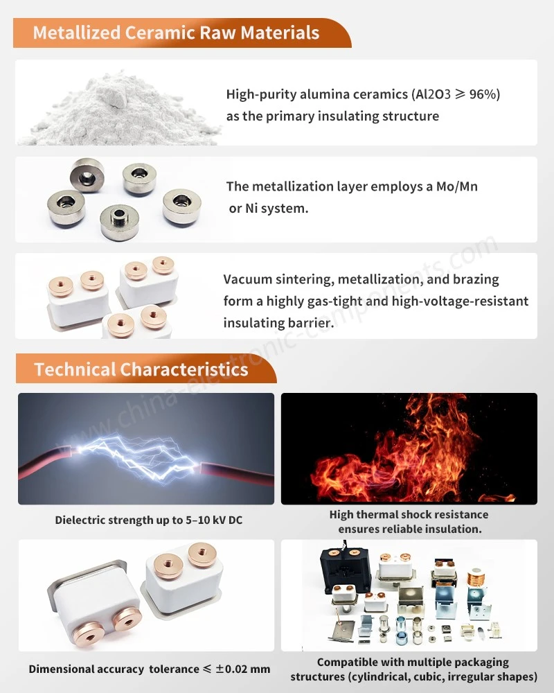Metalized Alumina Components Raw Materials Metalized Alumina Components Raw Materials
