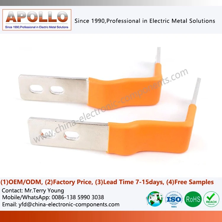 PVC Dipping Nickel Plated Copper Bus Bar for EV Battery