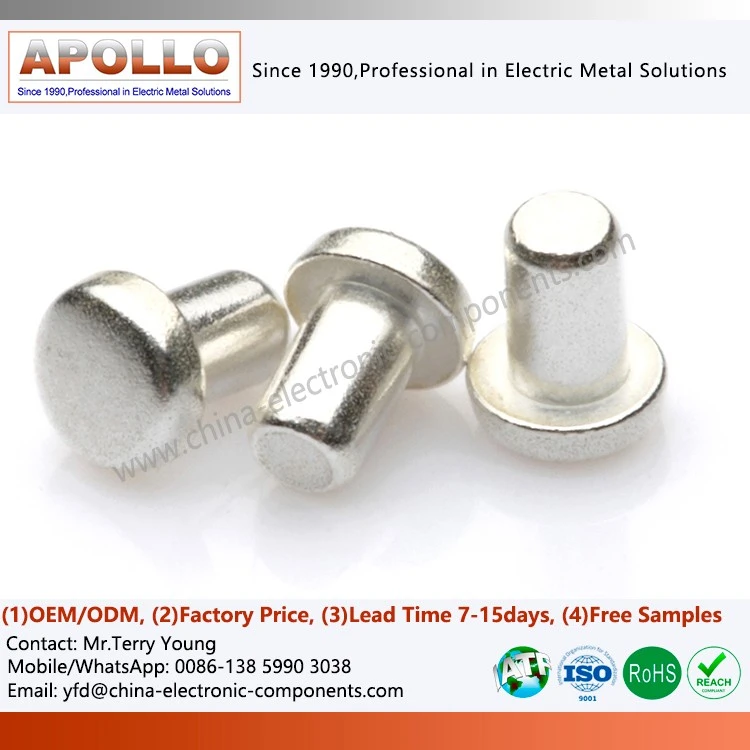 Silver Alloy Contact Rivets for Electrical Switch